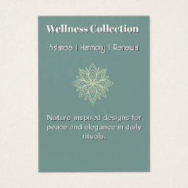 Bem-estar do consultor Zen Lotus Teal