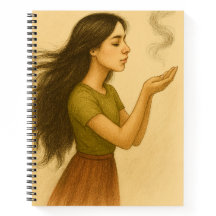 Bem-estar emocional cobrir para notebook espiral