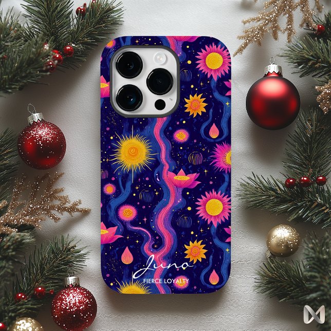 Bem-estar Floral Cósmico com Tons Vibrantes de Ros (Criador carregado)
