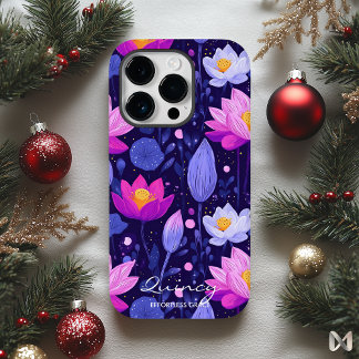 Bem-estar Lótus Elegante Floresce em Roxos Radiant