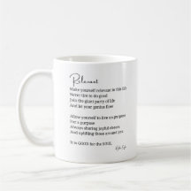 Bem relevante para a caneca de café poema da Alma