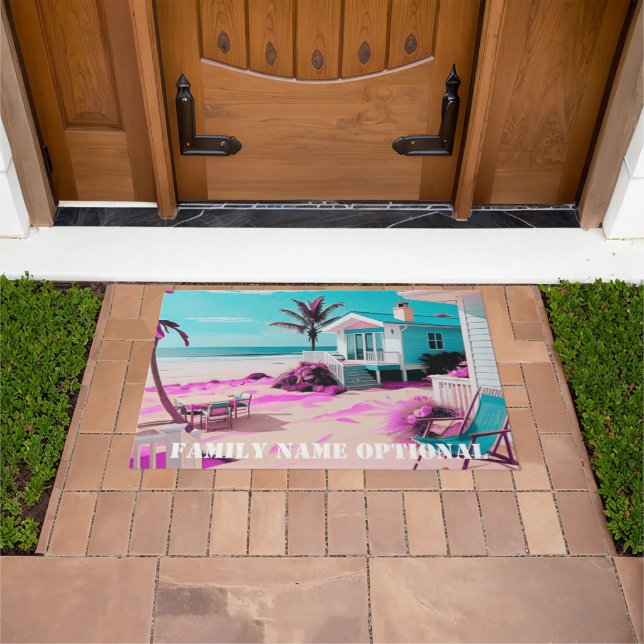 bem-vinda porta frontal personalização do tapete a (Ar livre)
