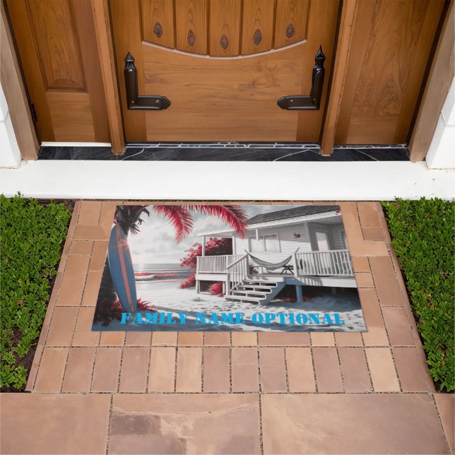 bem-vinda porta frontal personalização do tapete a (Ar livre)