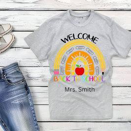 Bem-Vindo À Camisa Personalizável Do Arco-Íris Da 