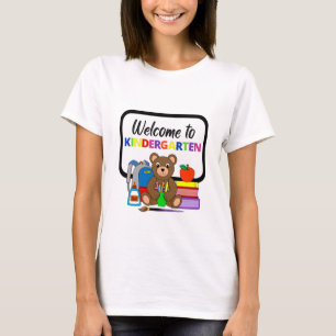 Bem-vindo à Camisa T da Mulher do Urso da Escola K