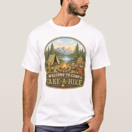 Bem-vindo à Camiseta do Acampamento Take-A-Hike