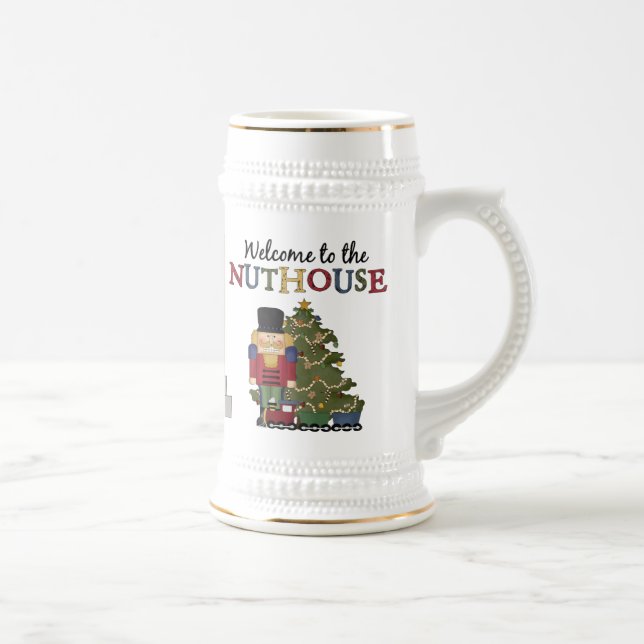 Bem-Vindo À Caneca de cerveja De Nuthouse (Direita)