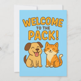 Bem-vindo à Embalagem - Cartão de Saudação de Cach