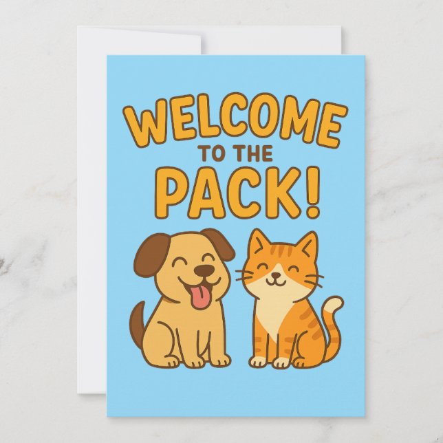 Bem-vindo à Embalagem - Cartão de Saudação de Cach (Frente)