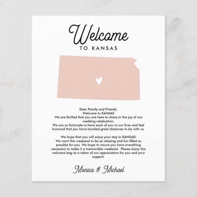 Bem-vindo à KANSAS - Letra & Itinerária QUALQUER C (Frente)