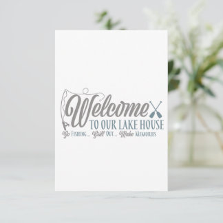 BEM-VINDO "À NOSSA CASA DO LAGO", CONVITE DE AQUEC