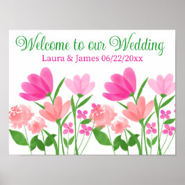 Bem-vindo à nossa poster de casamento