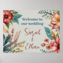 Bem-vindo à nossa poster de casamento