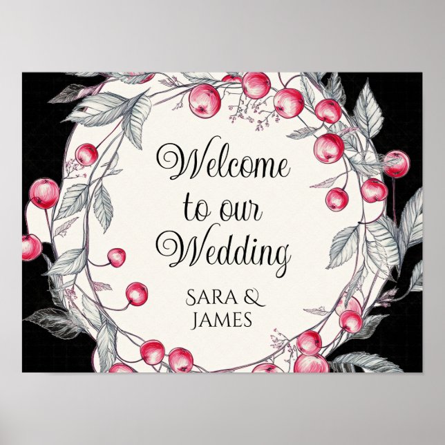 Bem-vindo à nossa poster de casamento (Frente)