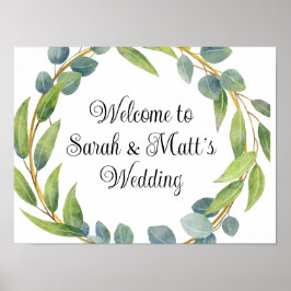 Bem-vindo à nossa poster de casamento