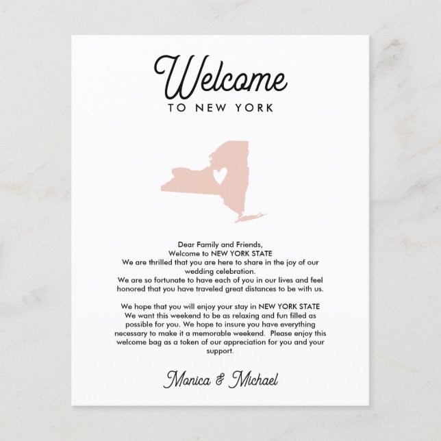 Bem-vindo a NOVA YORK - Letra & Itinerária QUALQUE (Frente)