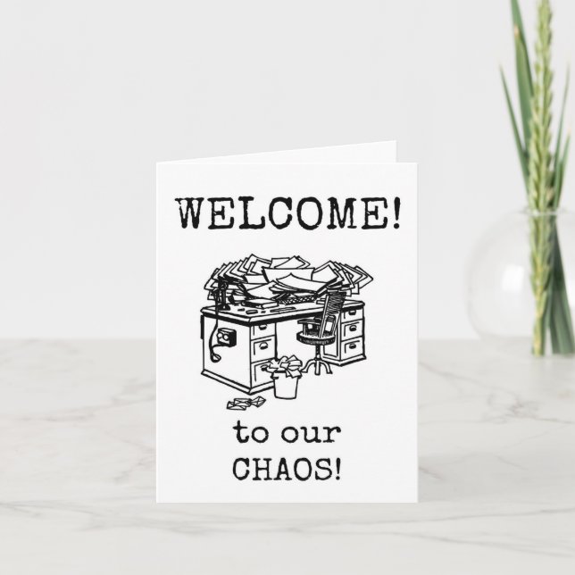 Bem-vindo a Novo Funcionário, Cartão de Equipe (Frente)