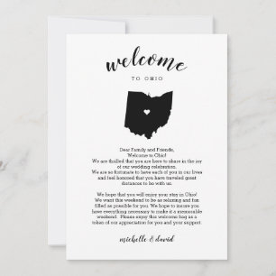 Bem-vindo a Ohio Letra Casada & Itinerário