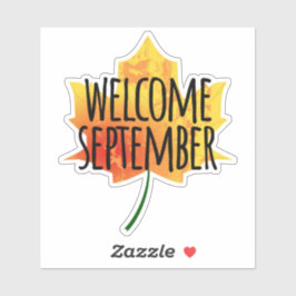 Bem-vindo ao adesivo de setembro