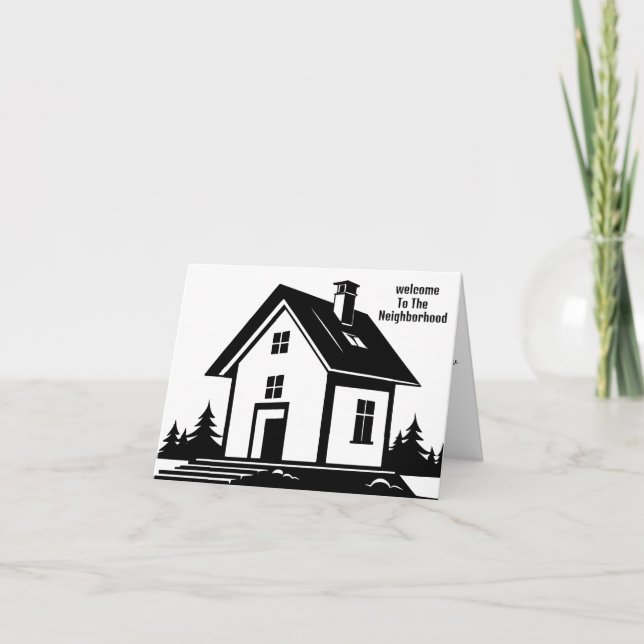 Bem-vindo ao Cartão de Saudação de Vizinhança (Frente)