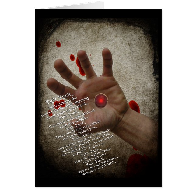 Bem-vindo ao Cartão do Último Dia (Frente)