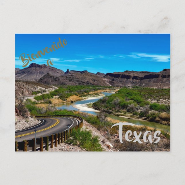 Bem-vindo ao cartão postal do Texas (Frente)