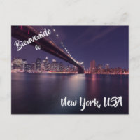 Bem-vindo ao cartão postal Nova Iorque USA