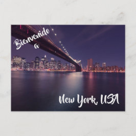 Bem-vindo ao cartão postal Nova Iorque USA