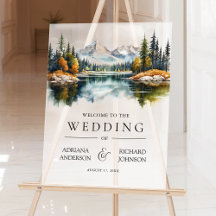 Bem-vindo ao Casamento no Lago da Floresta da Mont