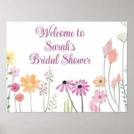 Bem-vindo ao chá de panela de poster personalizado