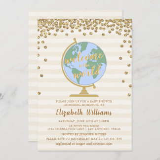 Bem-vindo ao Convite para Chás de fraldas do Mundo