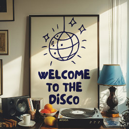 Bem-Vindo Ao Disco | Impressão de decoração inicia