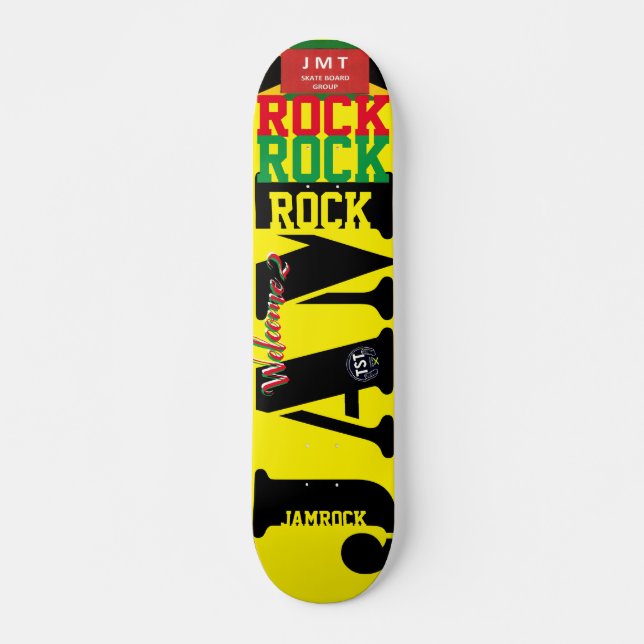 BEM-VINDO AO JAMROCK JMT 7, 3/4 pol, skate Deck (Frente)