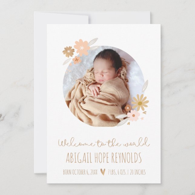 Bem-vindo ao lançamento da foto de nascimento do b (Frente)