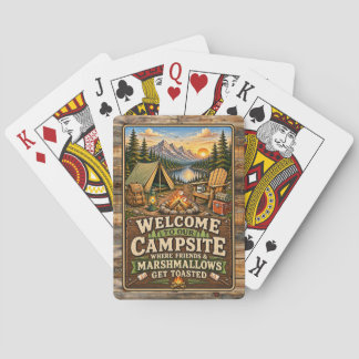 Bem-vindo ao nosso baralho de cartas do acampament