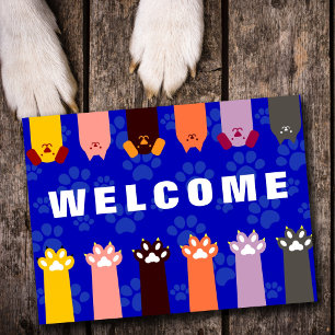 Bem-vindo ao nosso cartão postal de animais de est