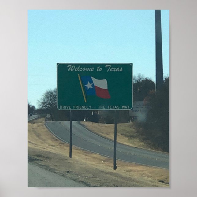 Bem-vindo ao Texas Poster (Frente)