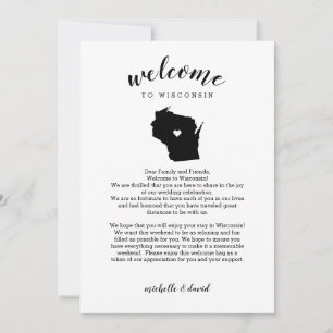 Bem-vindo ao Wisconsin Letra Casada & Itinerário