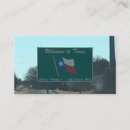 Bem-vindo aos Cartões de visitas do Texas