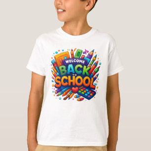 Bem-vindo de volta à Camisa de Suprimentos Escolar