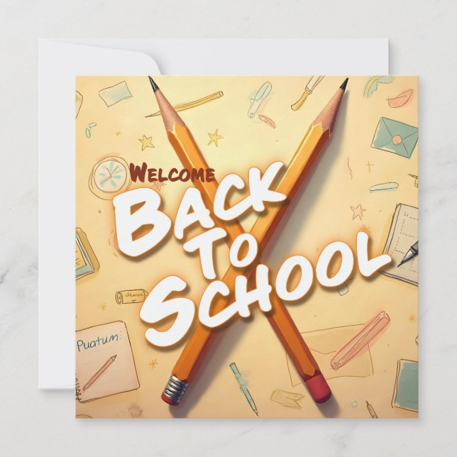 Bem-vindo de Volta à Escola – Design de Arte com L (Frente)