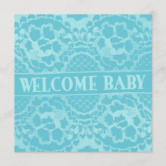 Bem-vindo e Lace Novo Anúncio de Bebê