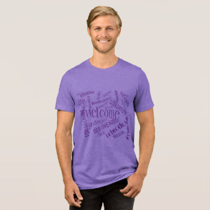 "Bem-vindo" Em Várias Línguas Roxo