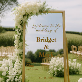 Bem-vindo Espelhamento de Casamento Selfie Decal M