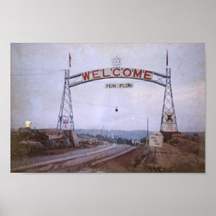 Bem-vindo, Flin Flon Manitoba Canadá - Poster