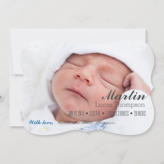 BEM-VINDO MENINO GAROTA GÊMEAS ANÚNCIO DE NASCIMEN (Frente)