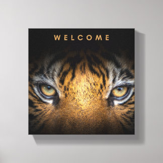 Bem-vindo Tiger face canvas