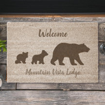 Bem-vindo Urso Lodge da Montanha