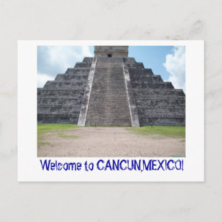Bem-vindos a Cancun, cartão postal do México.