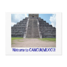 Bem-vindos a Cancun, cartão postal do México.